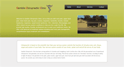 Desktop Screenshot of gamblechiropracticclinic.com
